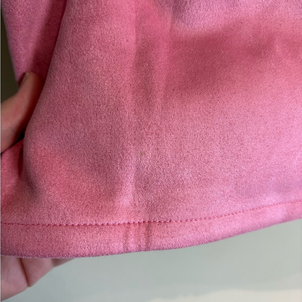 SINCERELY OURS Set Cassandra Top & As Always Mini Skort in Pink Suede Sz Medium - Picture 11 of 11
